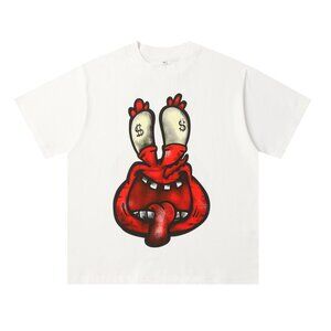 Billionaire Studios White Short Sleeved Shirt With Mr Krabs Pattern